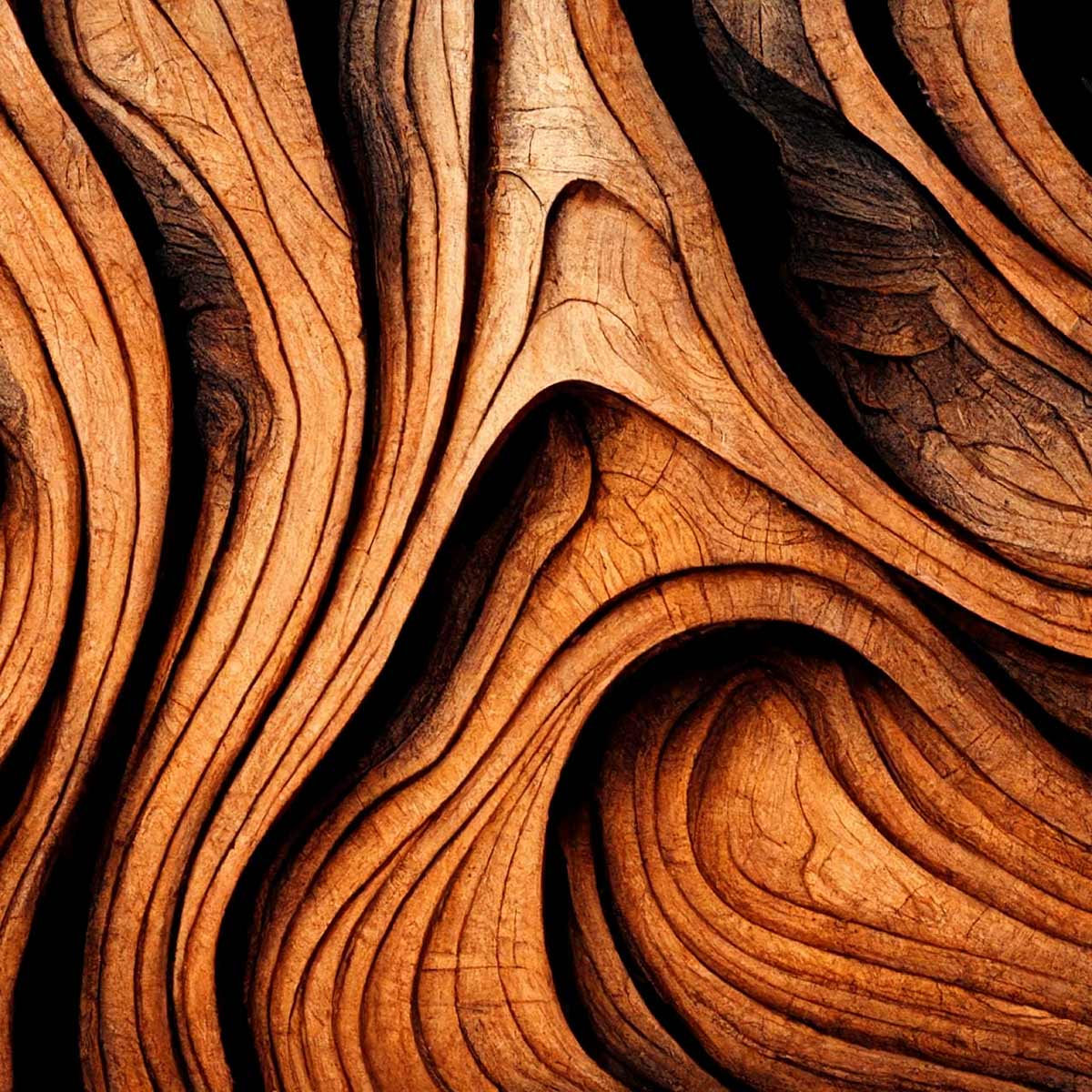 Nahaufnahme Maserung eines Baumstamms