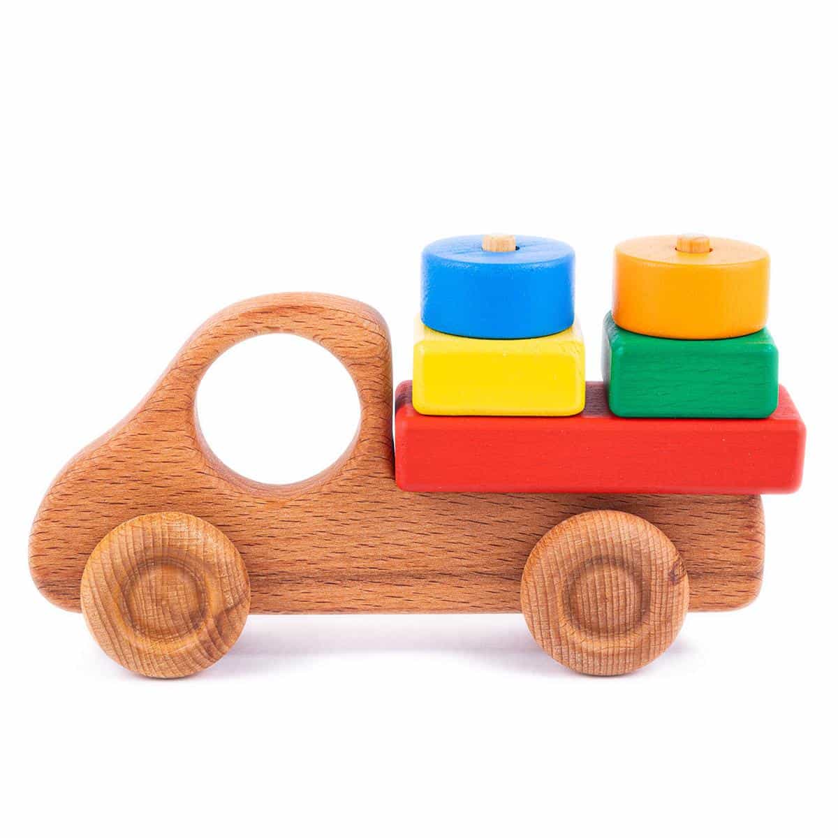 Spielzeug-LKW aus Holz