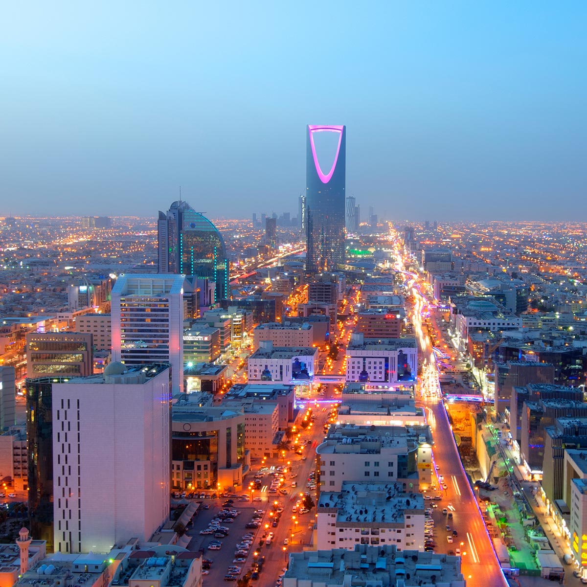 Skyline der saudi-arabischen Haupstadt Riyadh